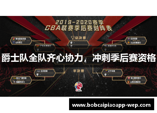 爵士队全队齐心协力，冲刺季后赛资格